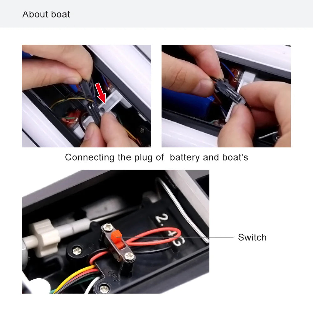 LSRC-B8 RC High-Speed Racing Boat - 2.4G, Waterproof, Rechargeable, Electric Radio Control Speedboat