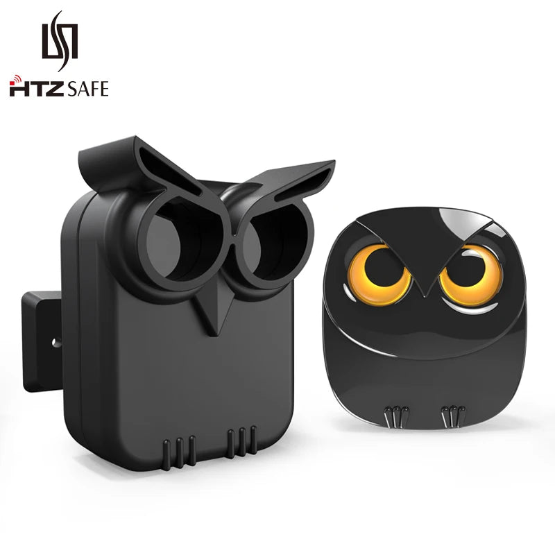 HTZSAFE Wireless Driveway Security Alarm - Waterproof PIR Detector, 500m Range