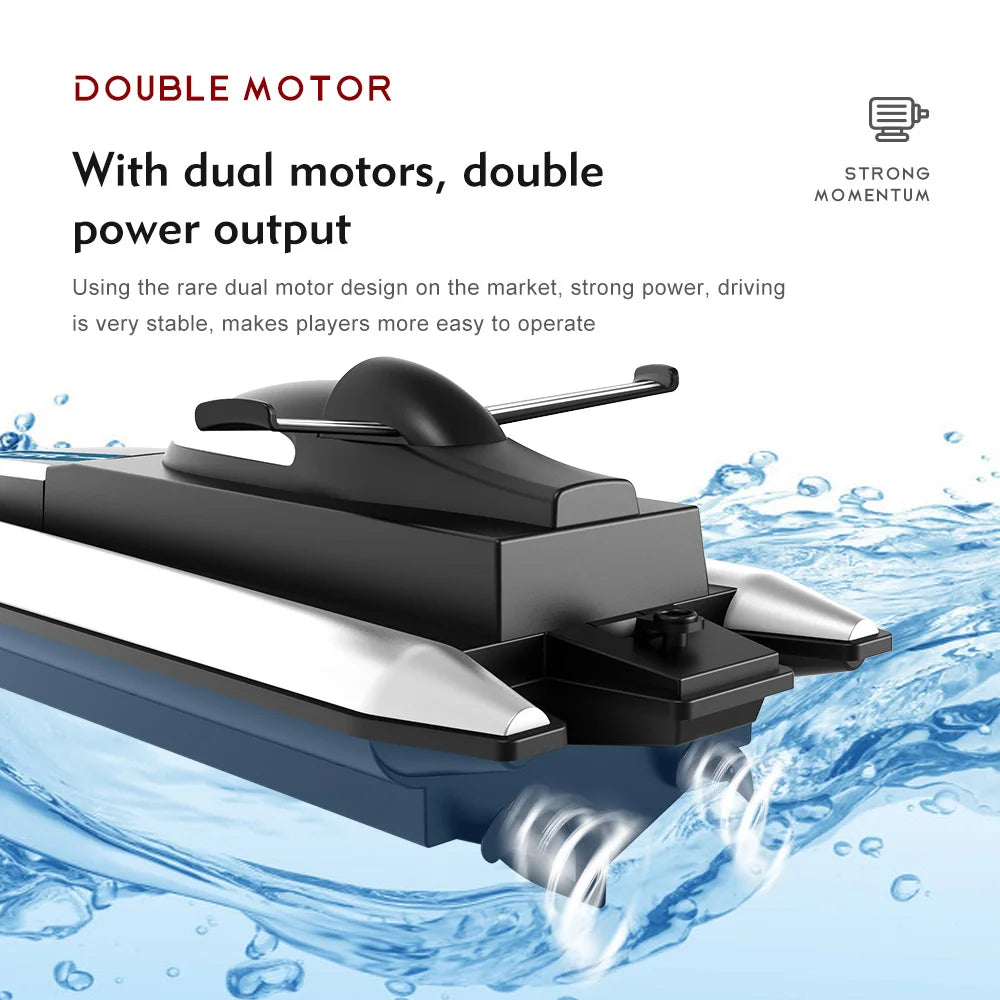 LSRC-B8 RC High-Speed Racing Boat - 2.4G, Waterproof, Rechargeable, Electric Radio Control Speedboat