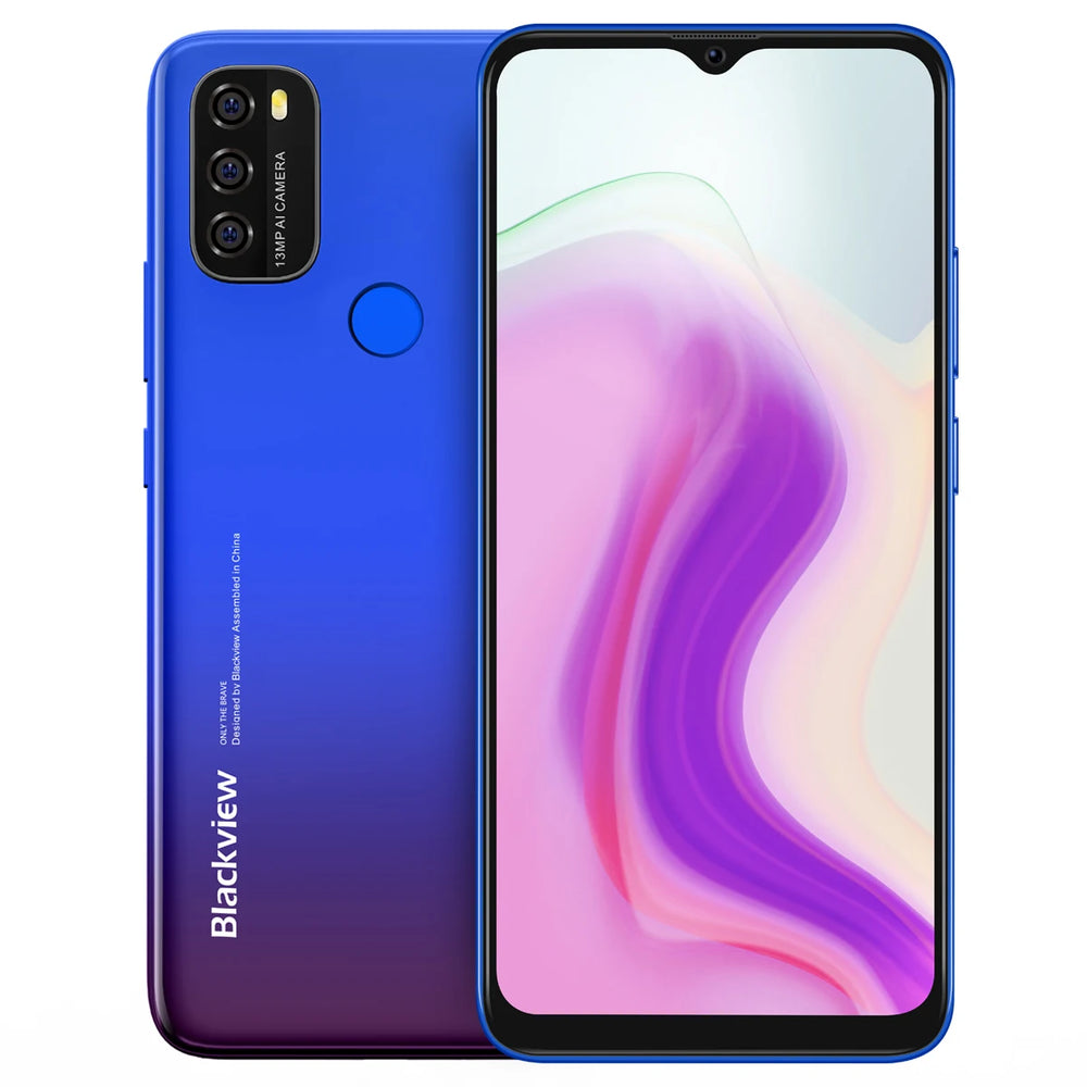 Blackview A70 4G Dual SIM Smartphone - Android 11, 6.52" Display, 3GB RAM + 32GB ROM, 5380mAh Battery