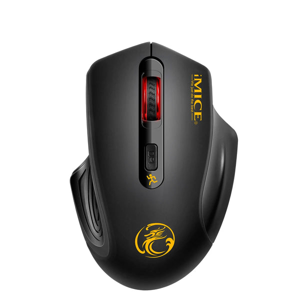 2.4GHz Wireless Optical Mouse 2000DPI - USB 3.0 Receiver, Ergonomic Gaming Design