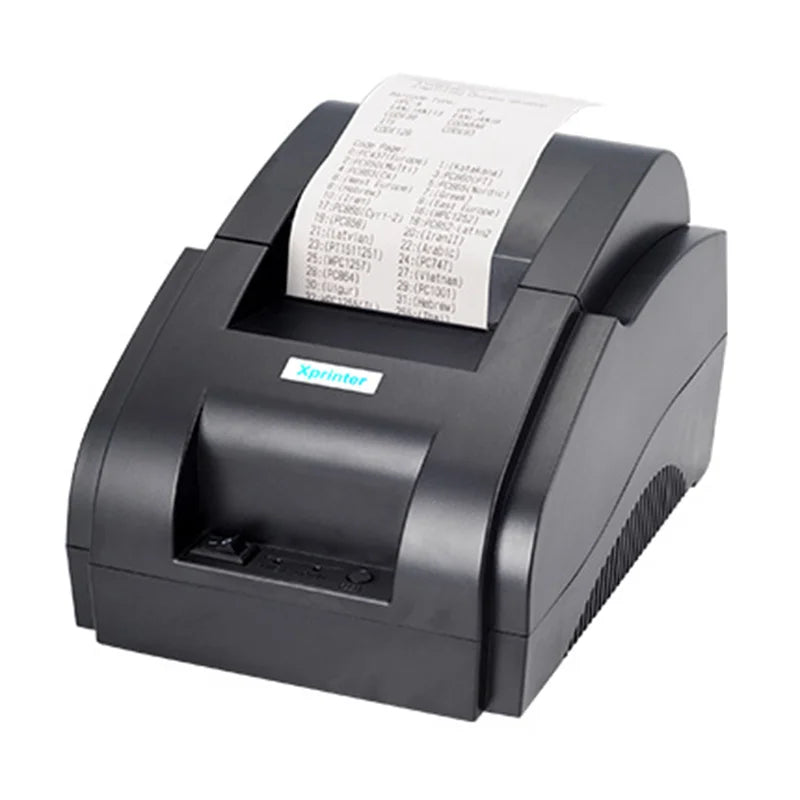Xprinter 58mm Portable Thermal Receipt Printer - USB & Bluetooth, Android & iOS, POS Ticket Bill Machine