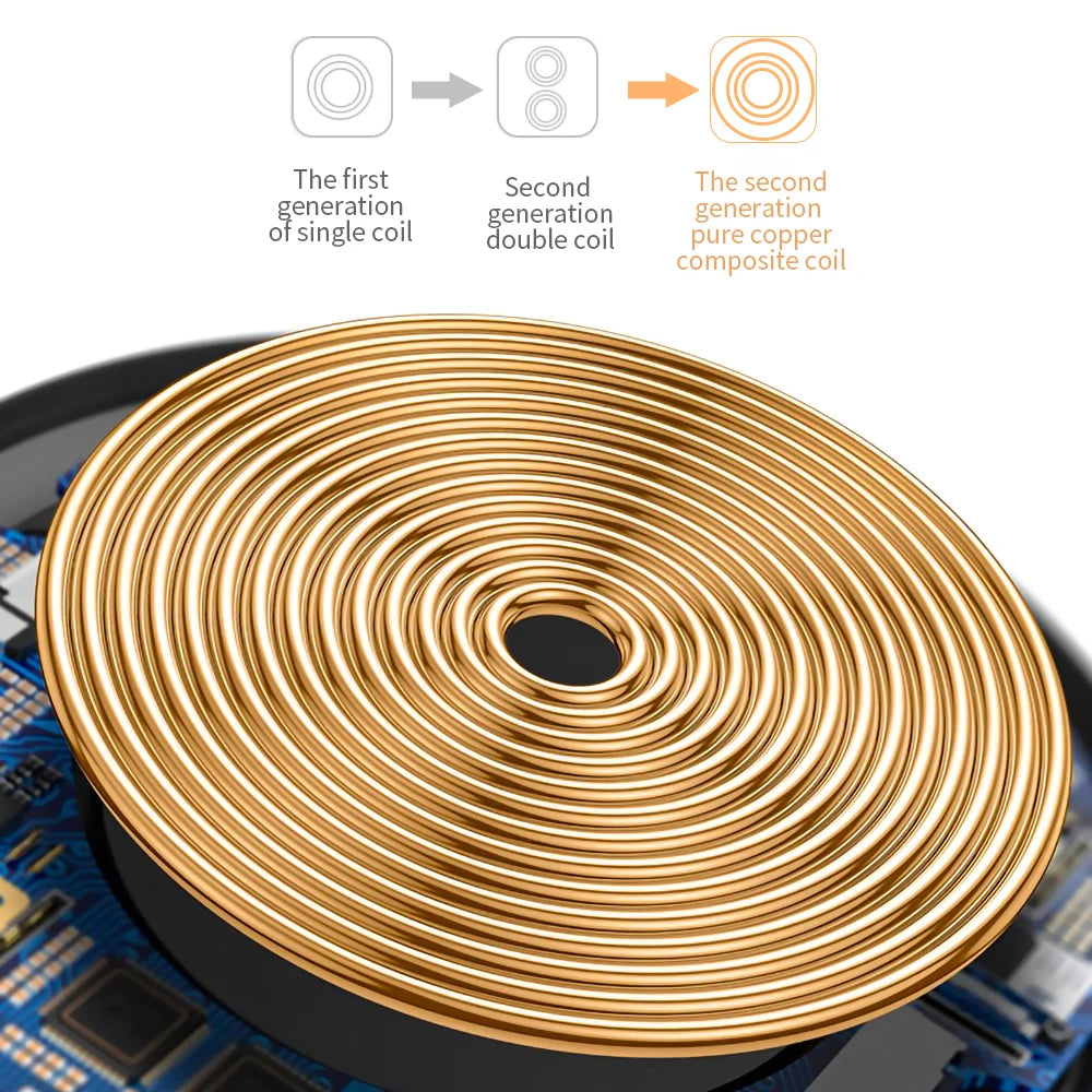 Essager Qi Magnetic Wireless Charger Pad - 15W Fast Charging, For iPhone 12/11 Pro, XS Max & Samsung
