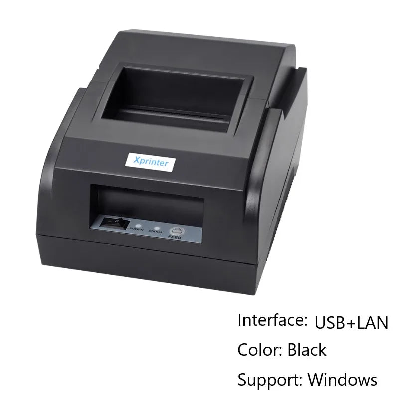 Xprinter 58mm Portable Thermal Receipt Printer - USB & Bluetooth, Android & iOS, POS Ticket Bill Machine