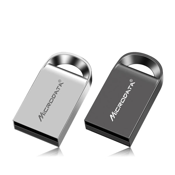 MicroDrive Mini Metal USB Flash Drive - 1GB to 128GB, Custom Logo, Gift Pen Drive
