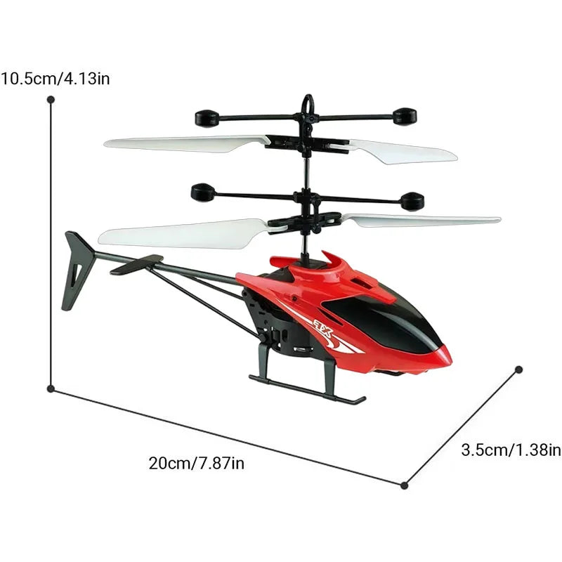 Mini RC Helicopter Aircraft - Infrared Gesture Sensing, Remote Control Airplane, Children Flying Toy