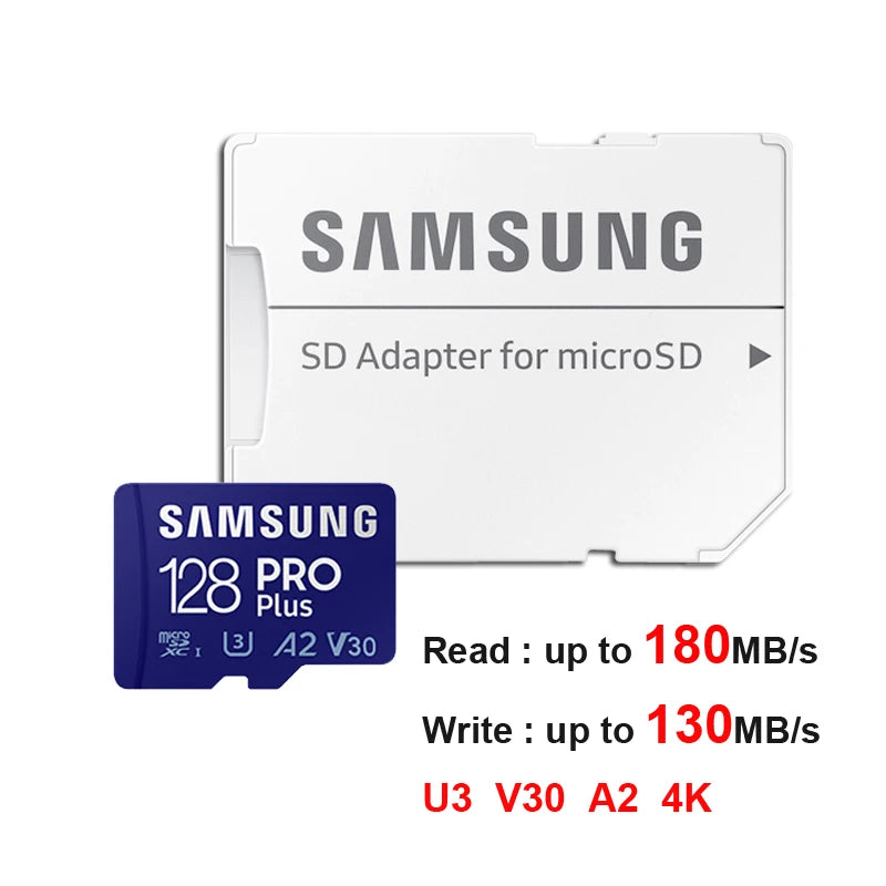 Samsung MicroSD Card EVO Plus/PRO Plus/PRO Ultimate - Class 10, U3, 4K UHD Video