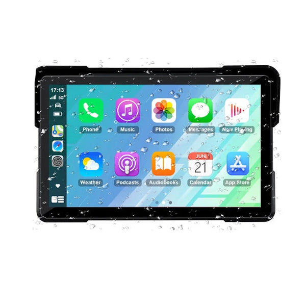 5"/7" 2K Portable Motorcycle DVR GPS Navigaton Wireless IOS Carplay Android Auto Dash Camera Waterproof Dual BT Moto Monitor