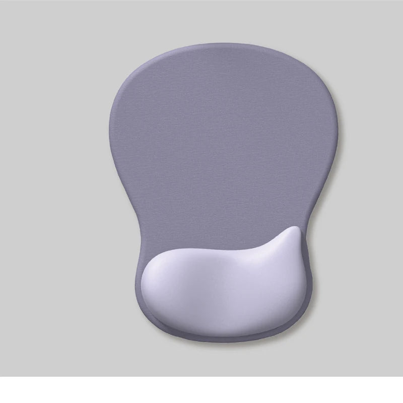 Ergonomic Mouse Pad with Gel Wrist Rest - Non-Slip PU Base, Pain Relief Support
