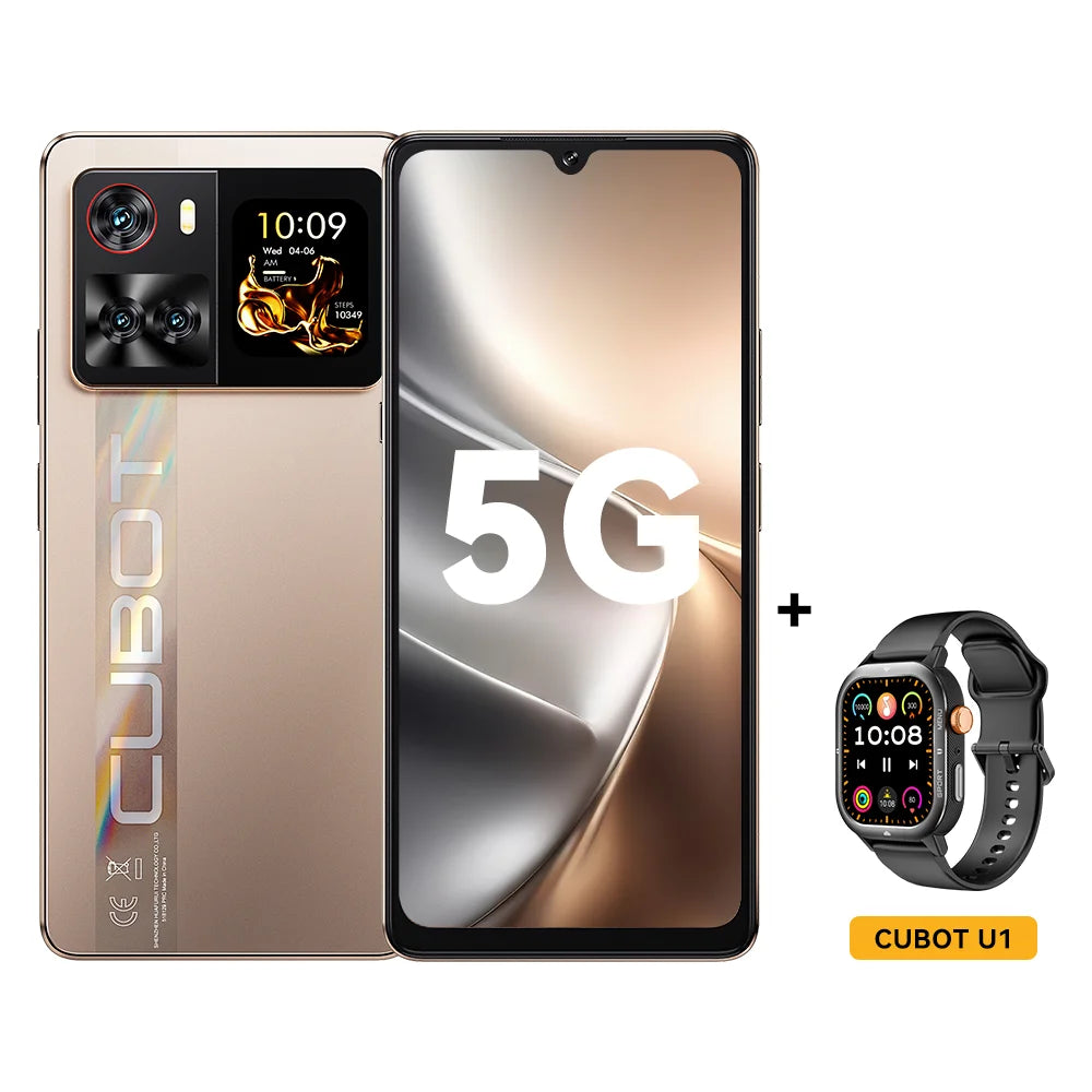 Cubot X100 5G Smartphone - Android 15, Dimensity 7025, 6.88" Screen, 16GB RAM + 256GB ROM, 64MP Camera