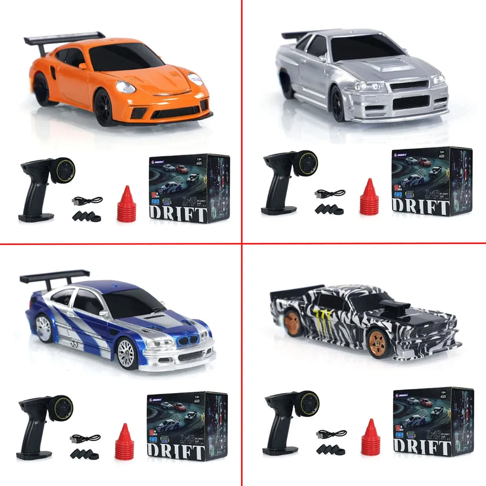 1:43 4WD RC Drift Car - 2.4G High-Speed Mini Racing Model