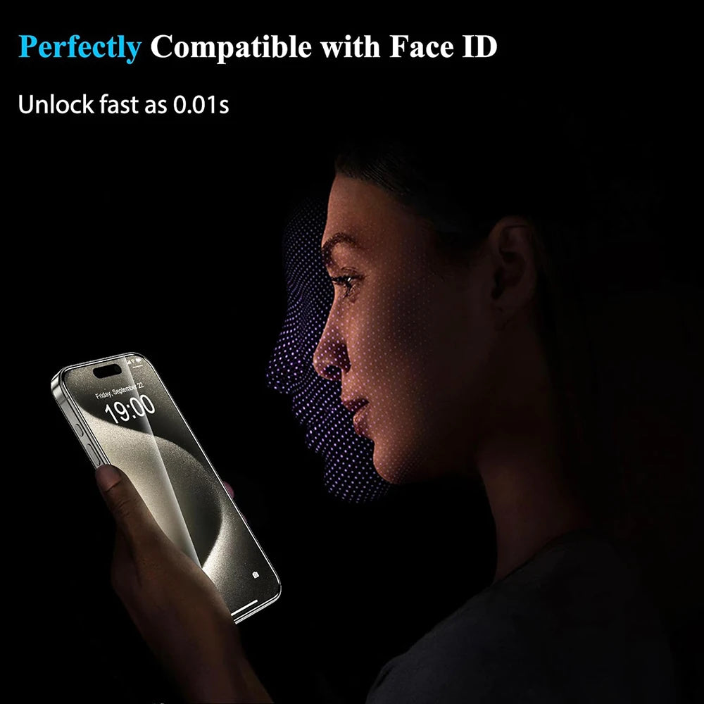 4-Pack Premium Tempered Glass Screen Protector for iPhone 16/15/14/13/12/11 - 9H Hardness, Anti-Scratch