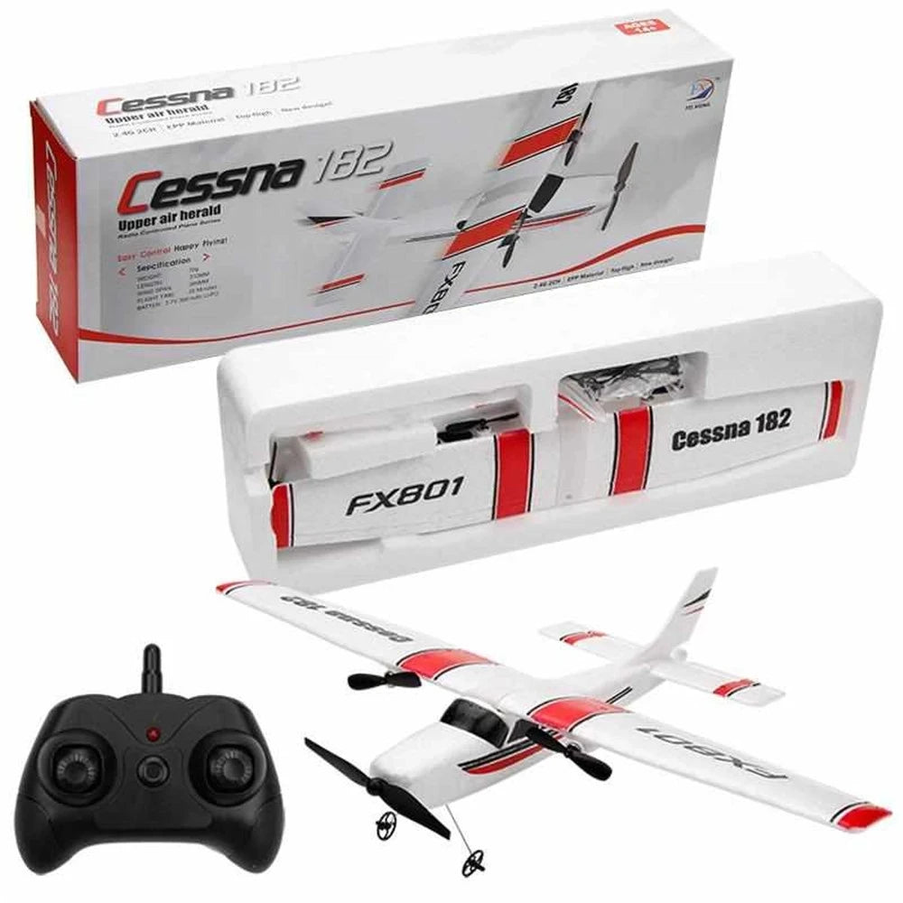 FX801 RC Plane - 2.4G 2CH EPP Foam RTF Aircraft for Beginners