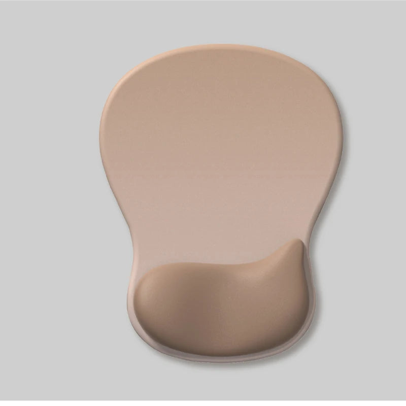 Ergonomic Mouse Pad with Gel Wrist Rest - Non-Slip PU Base, Pain Relief Support