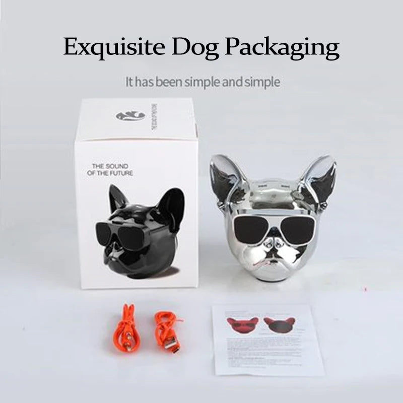 UTHAI YSQ2 Creative Dog Bluetooth Speaker - Touch Control, Portable, Multi-Color LED, Deep Bass, Gift