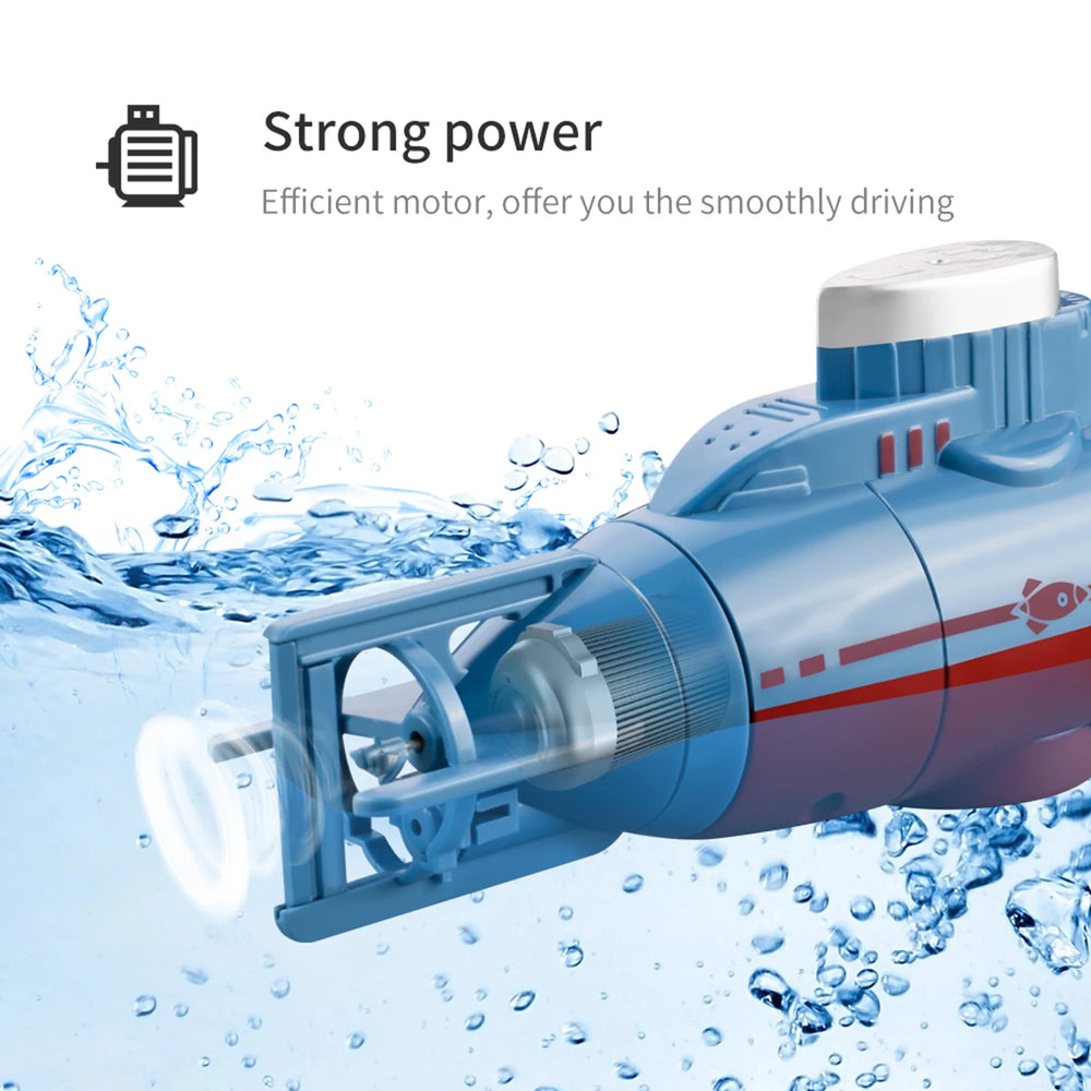 Mini RC Submarine - 0.1m/s Speed, Waterproof Diving Toy, Remote Control, Simulation Model, Kids Gift
