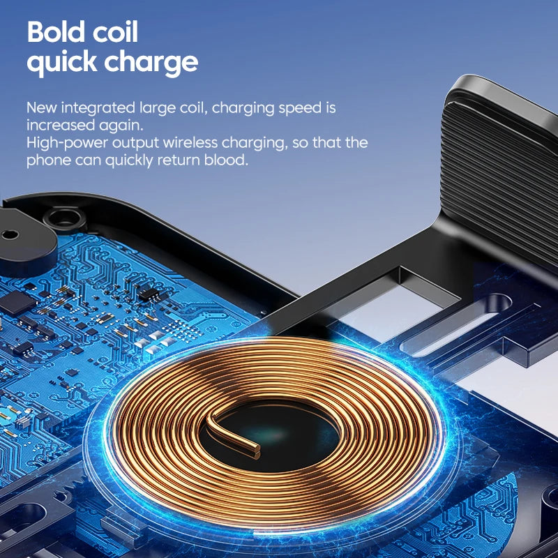 Universal Car Wireless Charger Mount - 15W Fast Charging, Auto-Clamp Holder, For iPhone & Android
