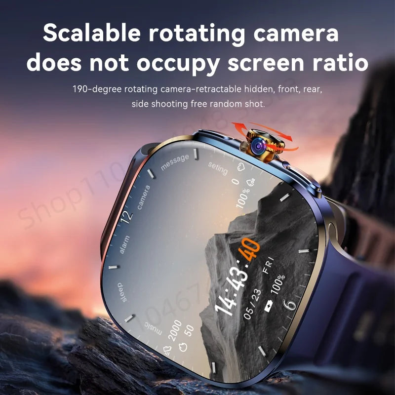 M99 5G Smartwatch - 2.4" AMOLED Display, Rotating Camera, GPS & NFC