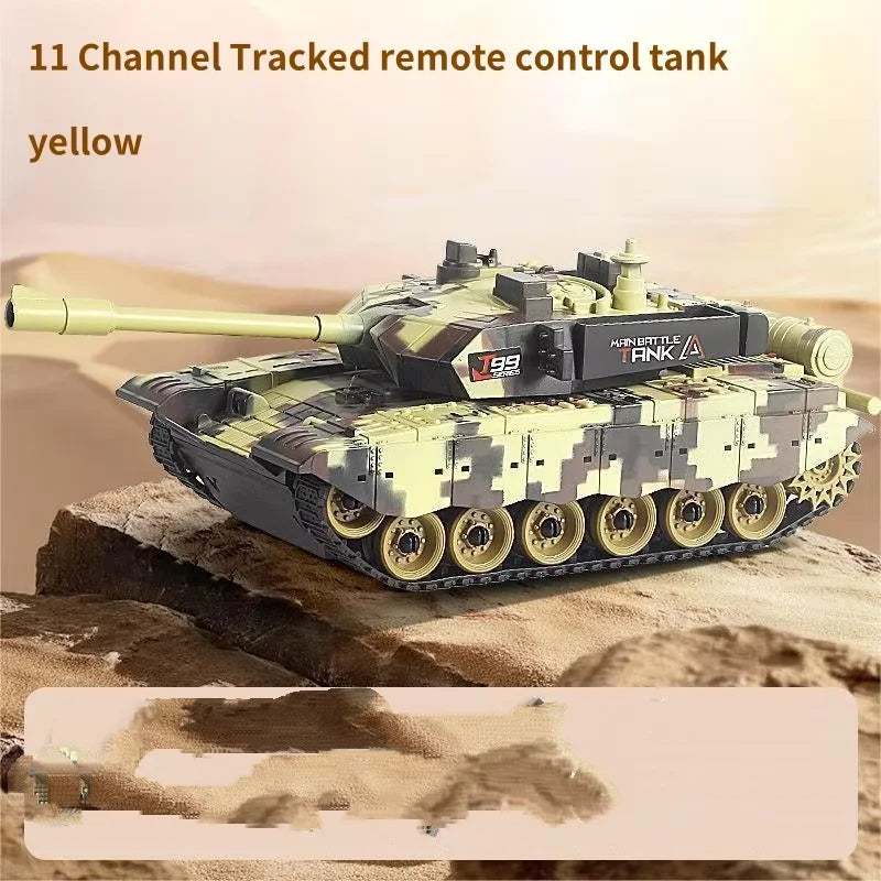 33cm RC Battle Tank - Remote Control War Tank, Crawler Drive, Electric, Lights & Sound, Boys Gift