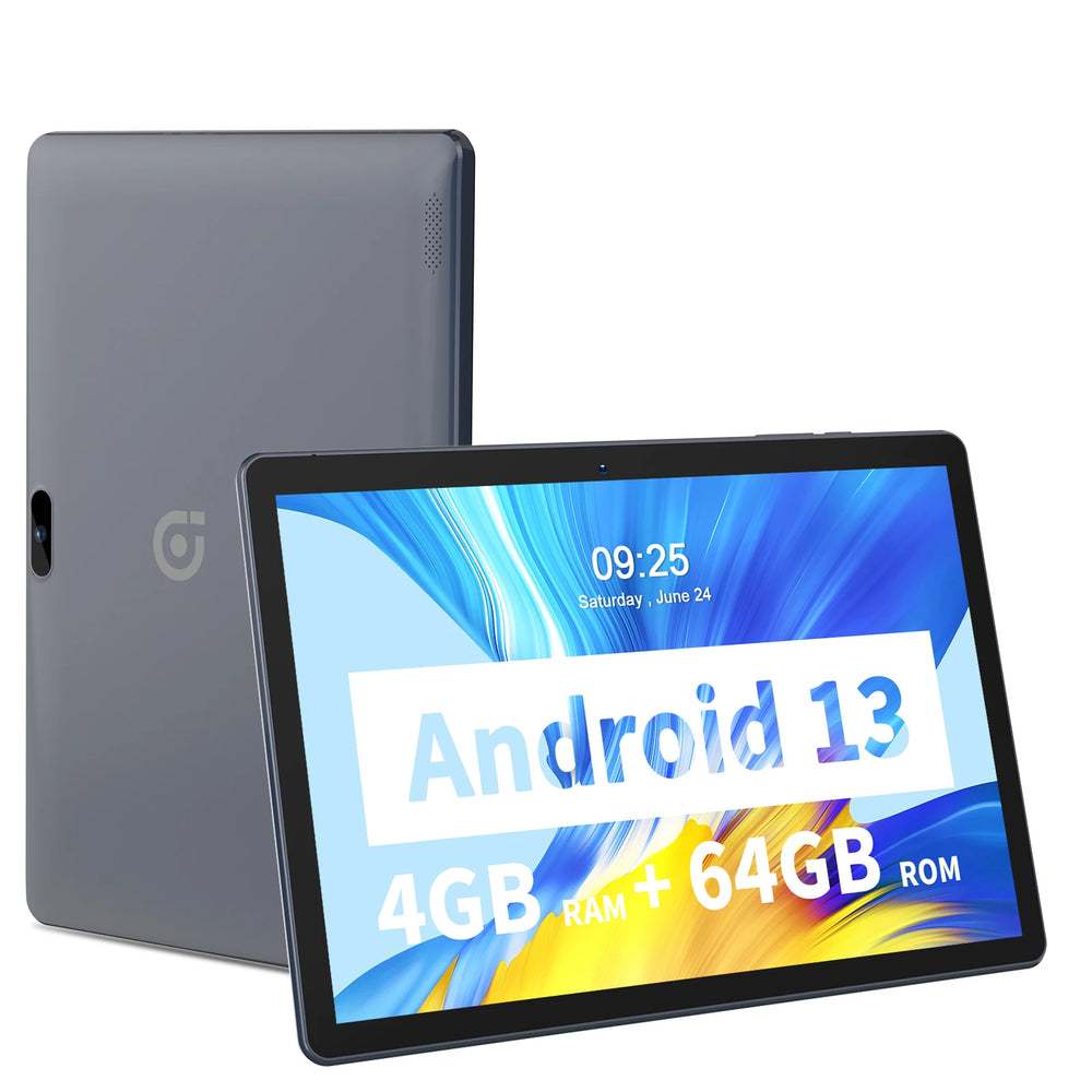 PRITOM 10" Android 13 Tablet with SIM Slot - 64GB, WiFi, GPS & 3G
