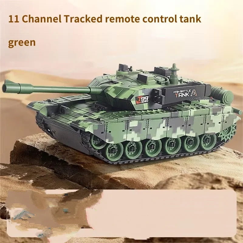 33cm RC Battle Tank - Remote Control War Tank, Crawler Drive, Electric, Lights & Sound, Boys Gift