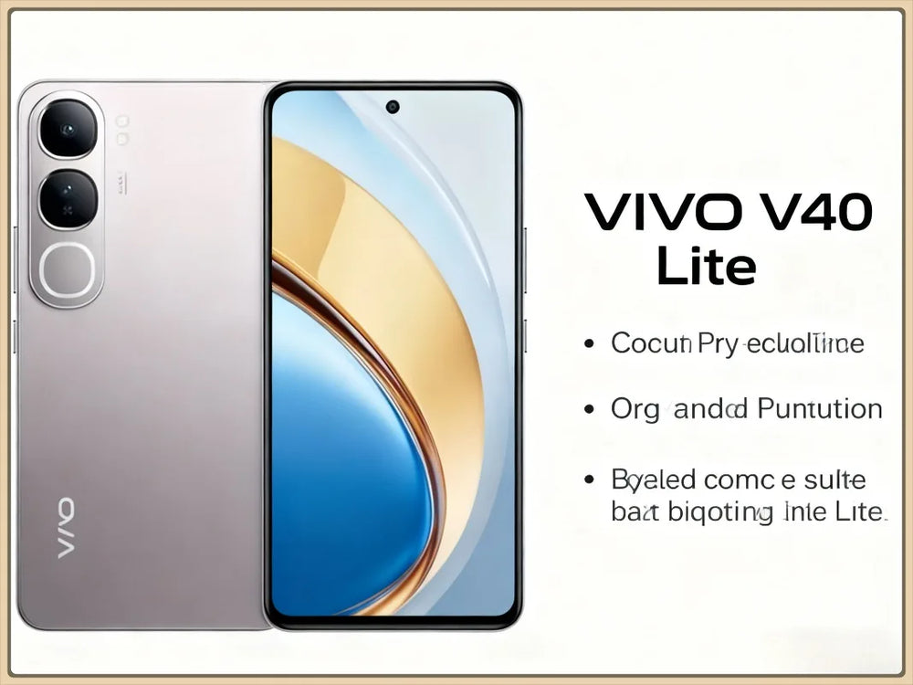 VIVO V40 Lite Smartphone - 6.78" Display, 50MP Camera, 5000mAh Battery