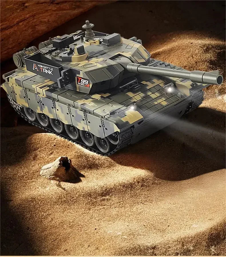 33cm RC Battle Tank - Remote Control War Tank, Crawler Drive, Electric, Lights & Sound, Boys Gift