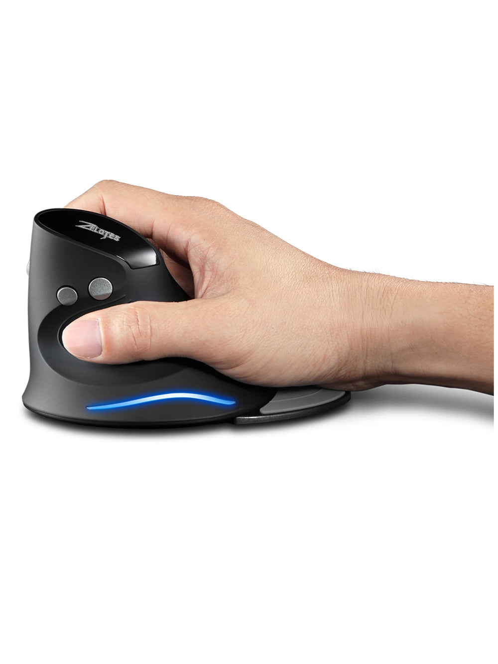 Zelotes F-17 Vertical Ergonomic Wireless Mouse - 2.4G, 3-Speed DPI, Gaming Grade