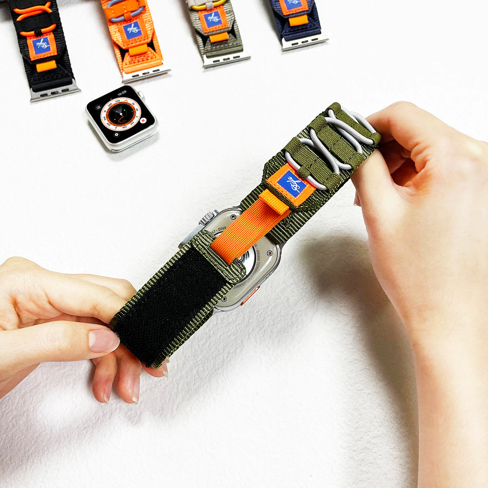 Nylon Tactical Sport Band for Apple Watch Ultra & Series 9/8/7/6/SE