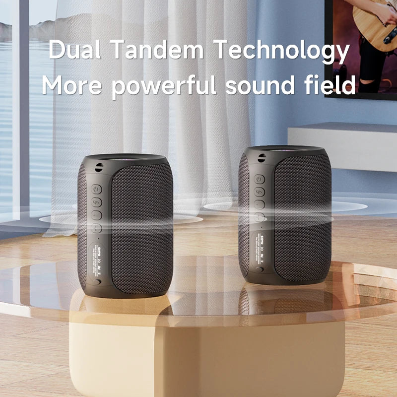 Zealot S32 Pro Outdoor Bluetooth Speaker - Powerful Bass Subwoofer, LED Light, Waterproof, Wireless
