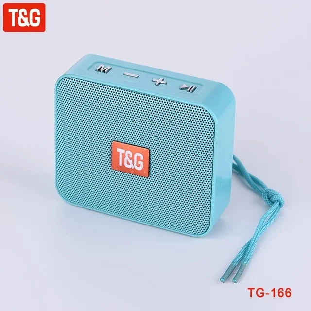 TG166 Mini Portable Bluetooth Boombox Speaker - Wireless Bass Column, USB/TF Card, Outdoor Loudspeaker