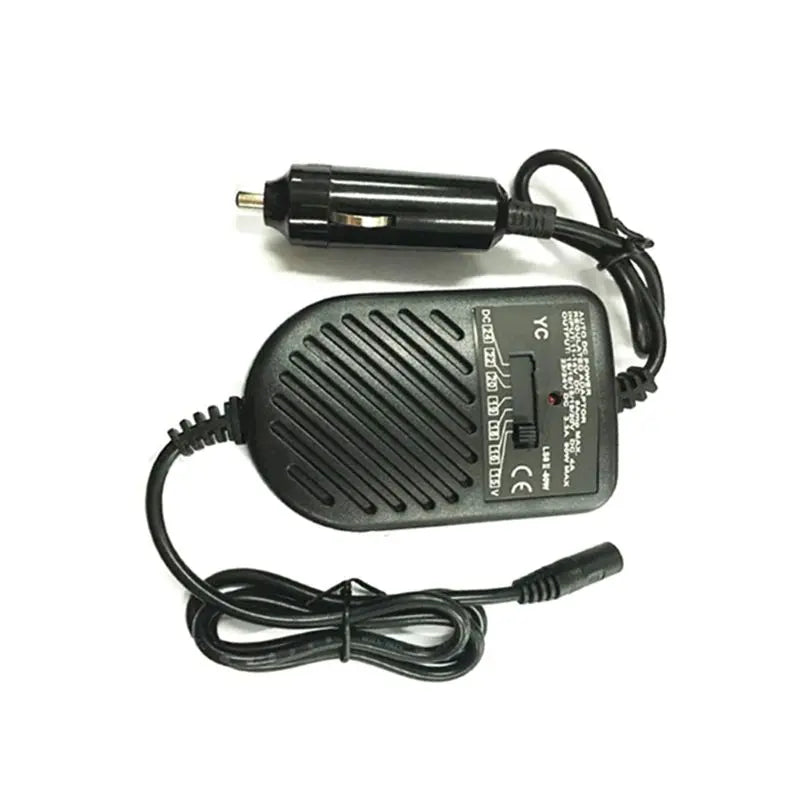 DC 80W Universal Car Laptop Charger - Multi-Tip Power Supply Adapter for Notebook