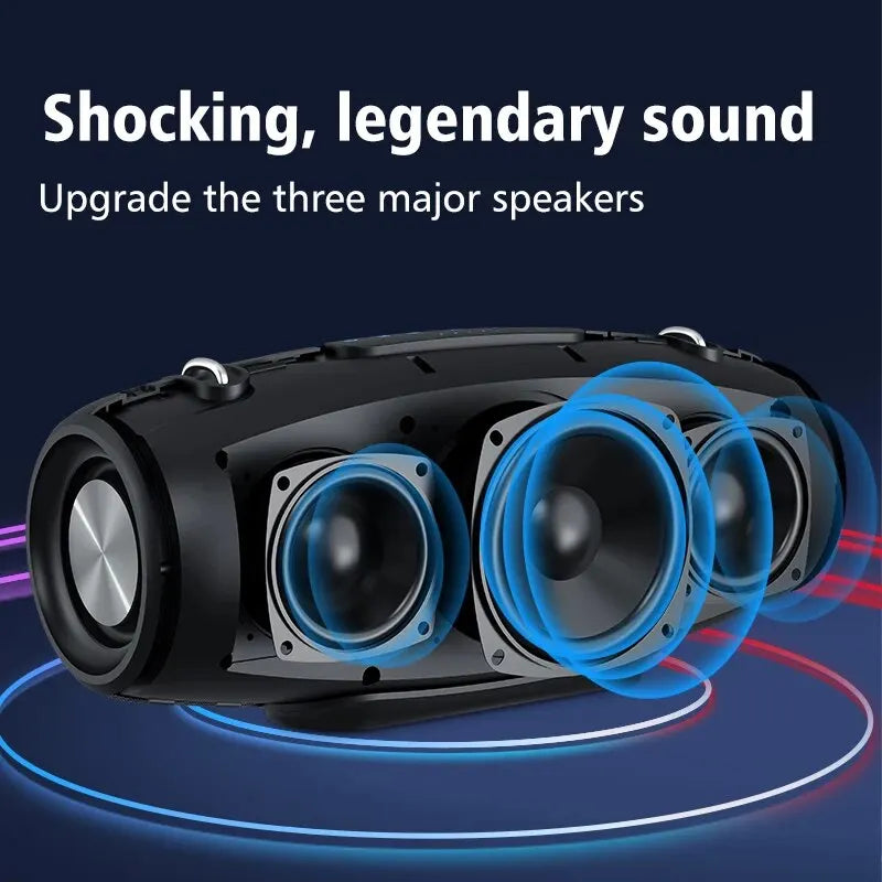 Zealot S67 Portable Party Bluetooth Speaker - 60W Loud 3D Bass, 14400mAh Battery, Outdoor Waterproof