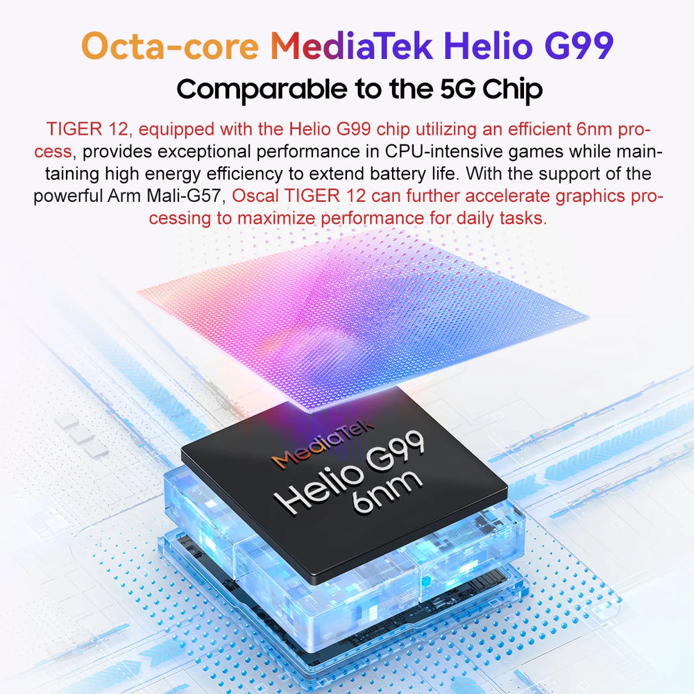 Blackview OSCAL TIGER 12 Smartphone - Helio G99, 120Hz Display, 64MP Camera