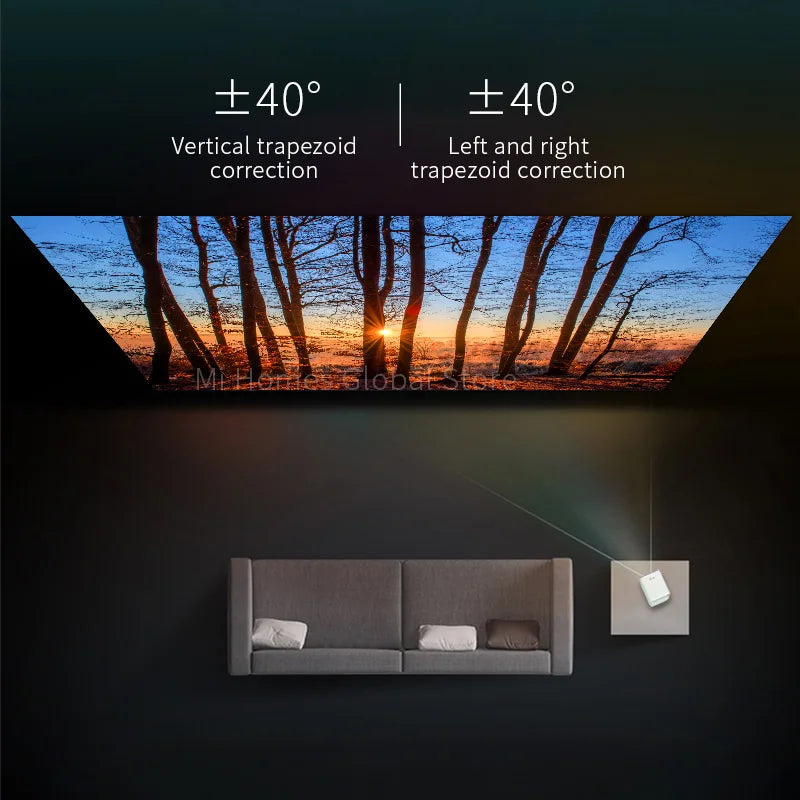 Wanbo T2 MAX Portable Projector - Mini LCD, Full HD 1080P Support, Bluetooth, Vertical Correction