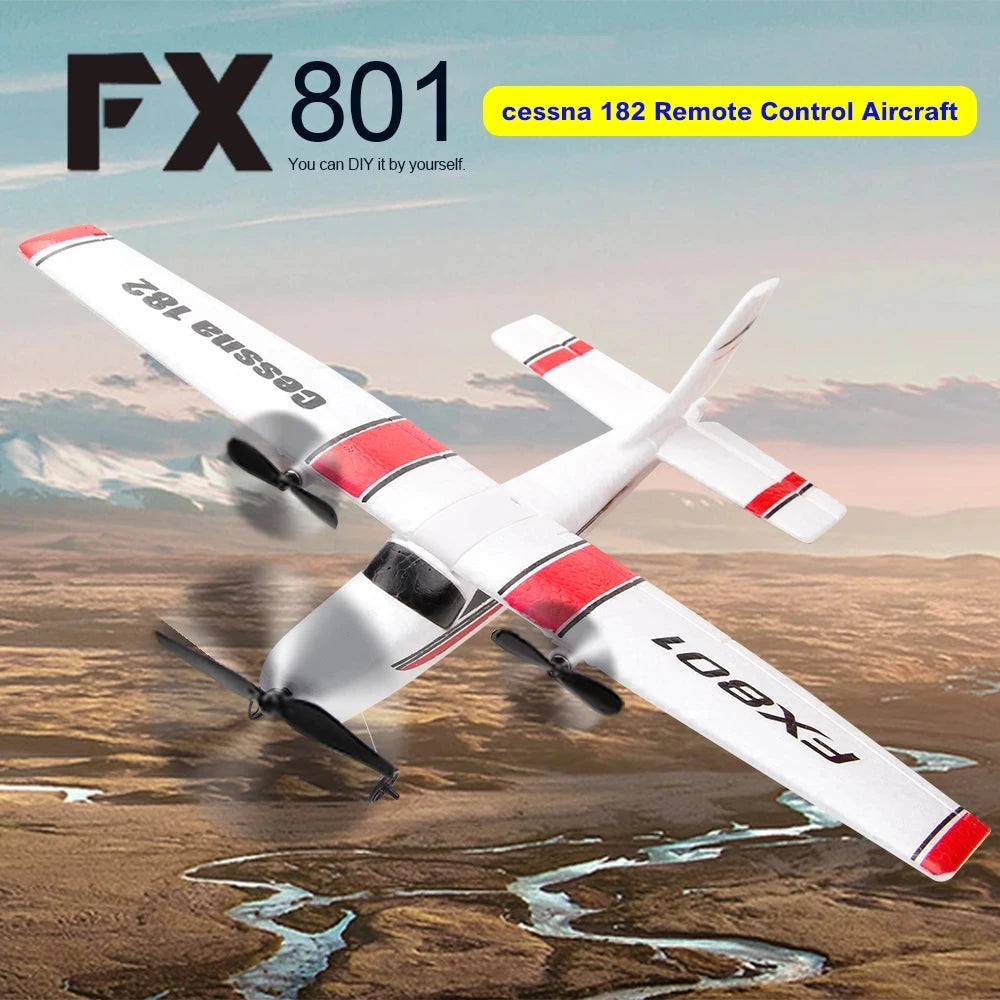 FX801 RC Plane - 2.4G 2CH EPP Foam RTF Aircraft for Beginners