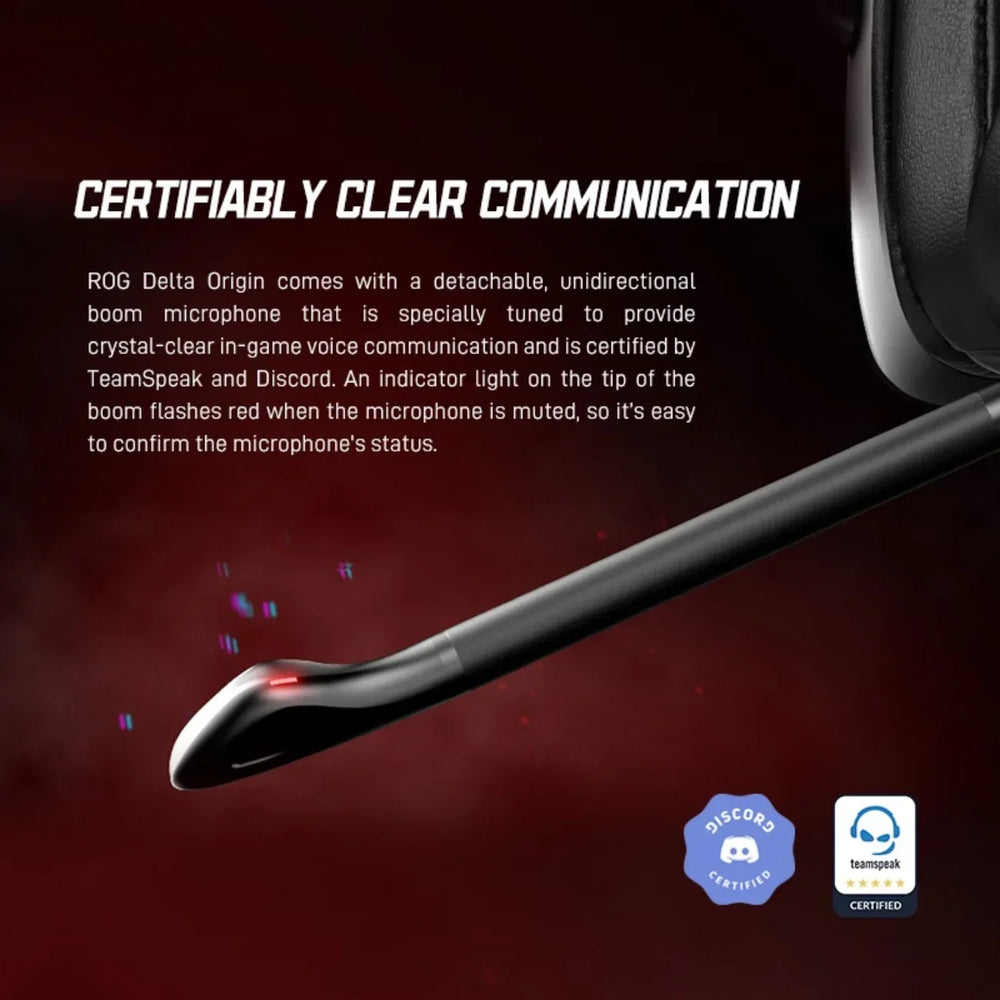 ASUS ROG Delta RGB Gaming Headset - 7.1 Surround, Noise-Reducing Mic
