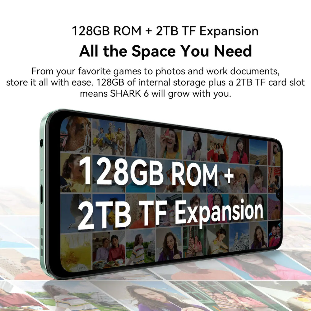 Blackview SHARK 6 5G Smartphone - Android 15, 6.88" 120Hz Display, 8GB RAM + 128GB ROM, 5000mAh Battery