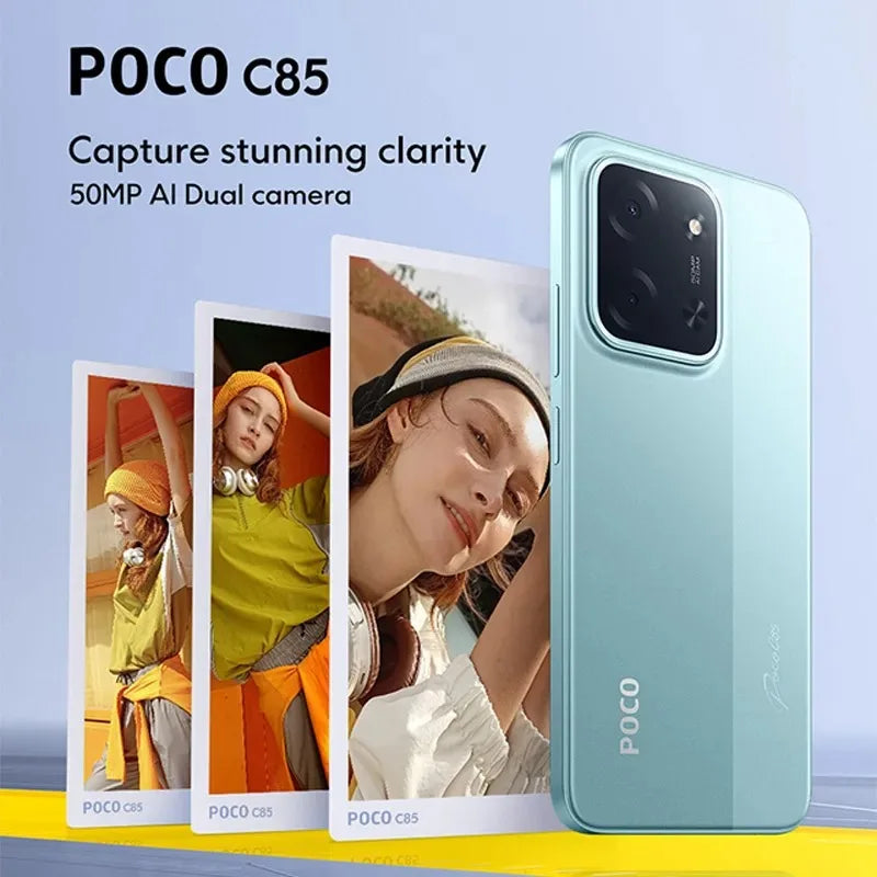 POCO C85 Global Smartphone - 6.9" 120Hz Display, 6000mAh, 50MP Camera
