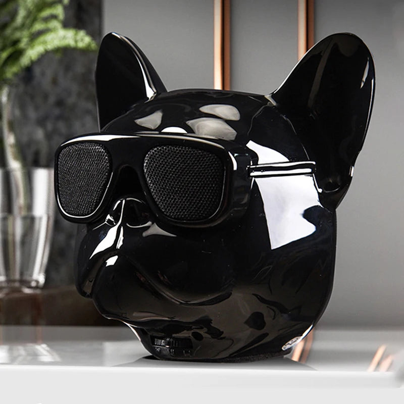 UTHAI YSQ2 Creative Dog Bluetooth Speaker - Touch Control, Portable, Multi-Color LED, Deep Bass, Gift