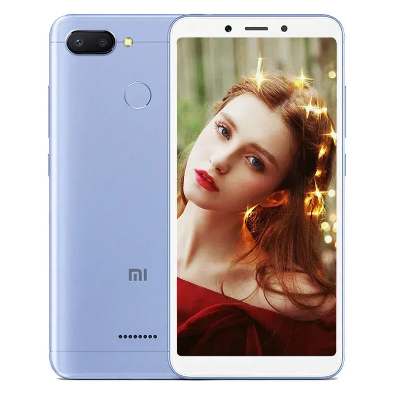 Xiaomi Redmi 6 4G Smartphone Global ROM - 4GB RAM + 64GB, 6.6" Display, Fingerprint Sensor, Google Play