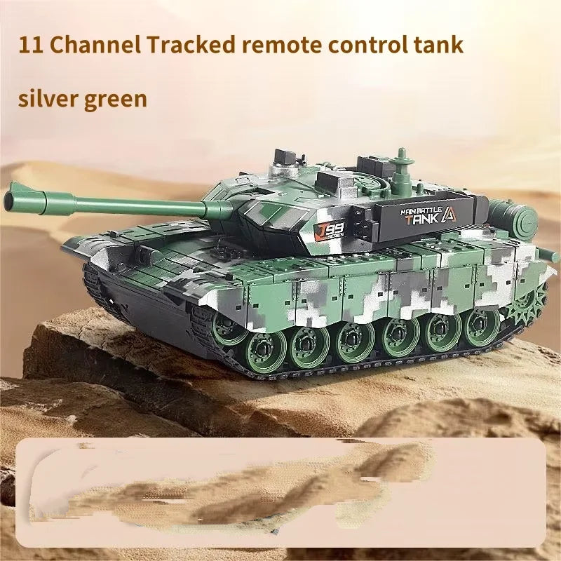 33cm RC Battle Tank - Remote Control War Tank, Crawler Drive, Electric, Lights & Sound, Boys Gift