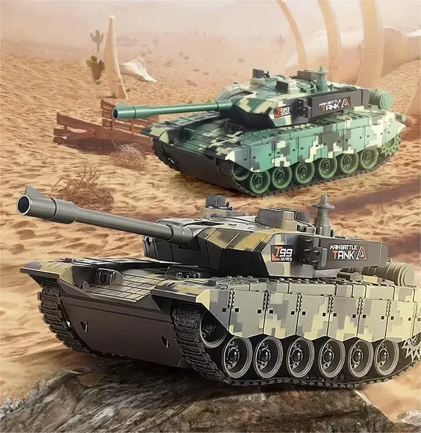 33cm RC Battle Tank - Remote Control War Tank, Crawler Drive, Electric, Lights & Sound, Boys Gift