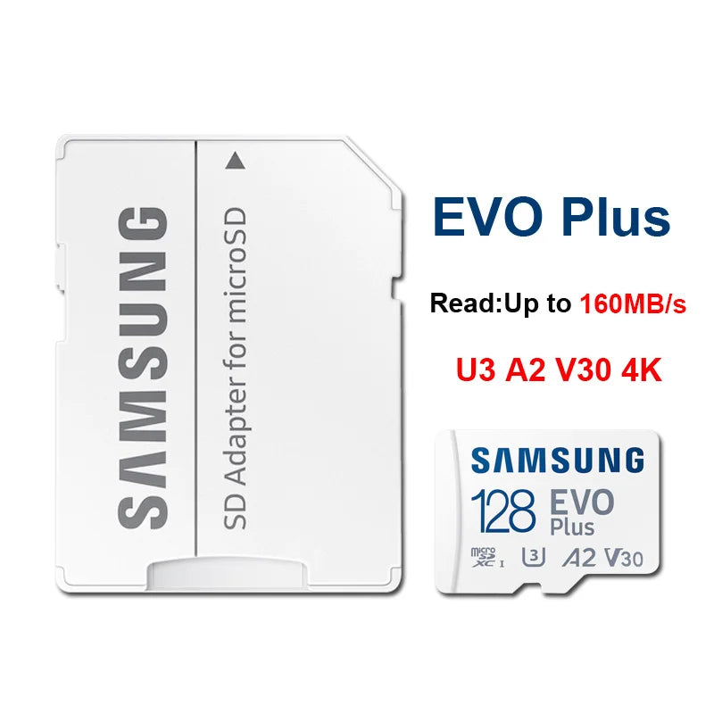 Samsung MicroSD Card EVO Plus/PRO Plus/PRO Ultimate - Class 10, U3, 4K UHD Video
