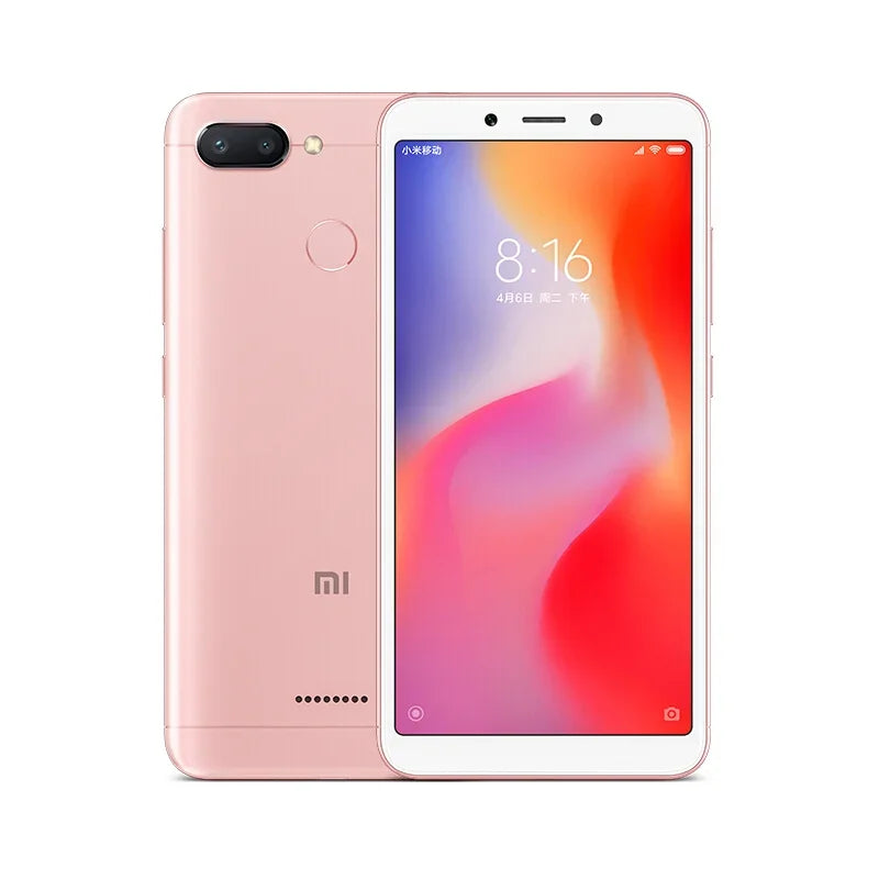 Xiaomi Redmi 6 4G Smartphone Global ROM - 4GB RAM + 64GB, 6.6" Display, Fingerprint Sensor, Google Play