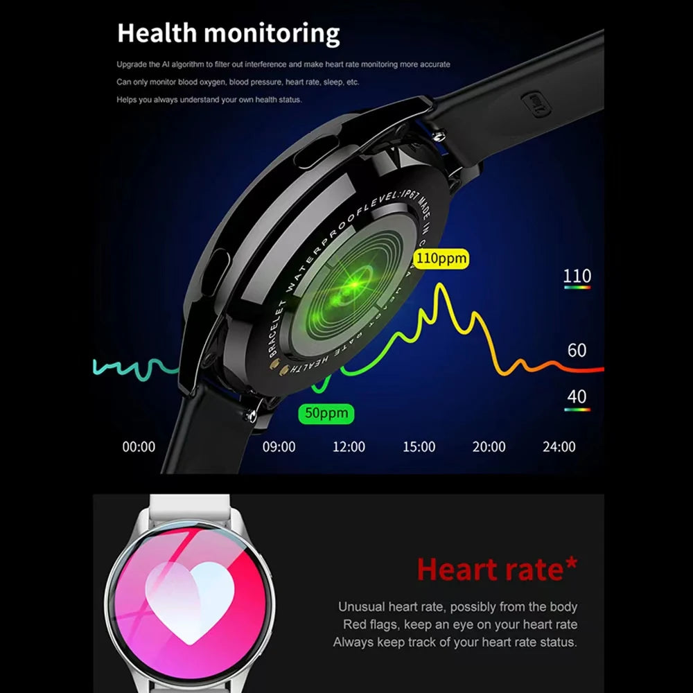 Pro Delicacy Bluetooth Smart Watch - Health Tracking, Bluetooth Calls, Alarm Clock, Fitness Smartwatch