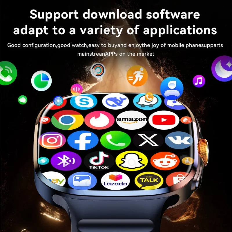 M99 5G Smartwatch - 2.4" AMOLED Display, Rotating Camera, GPS & NFC