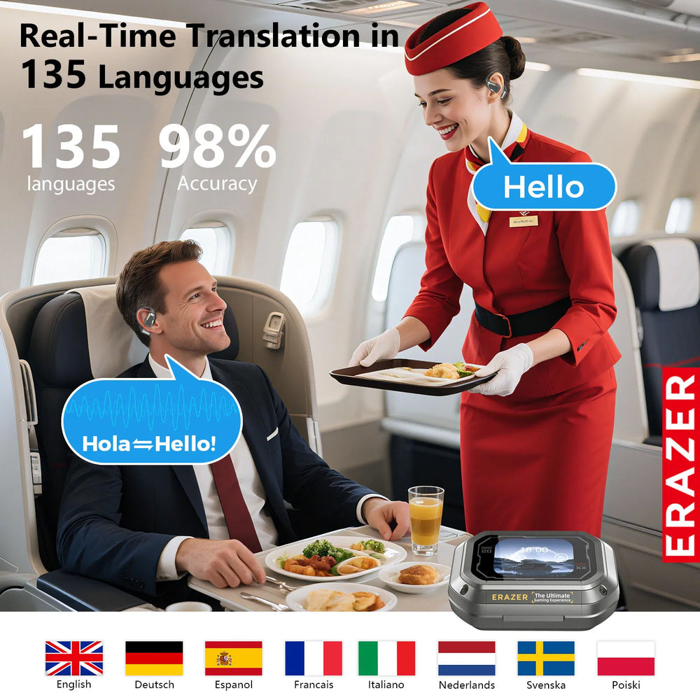 Erazer XP6 AI Wireless Earphones - App EQ, Sleep-Ready Comfort, Travel Audio