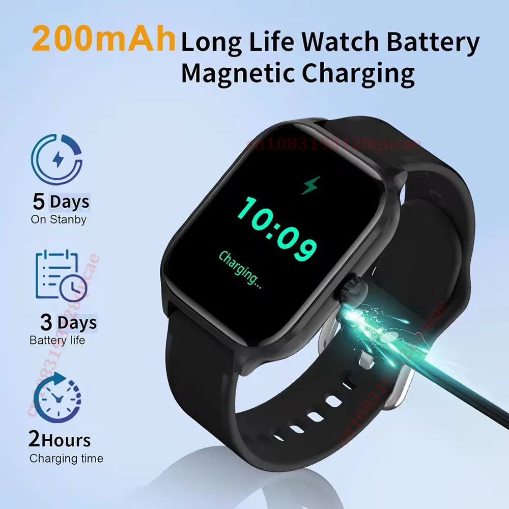 Bluetooth Calling Smartwatch - 2.01" Color Screen Fitness Tracker