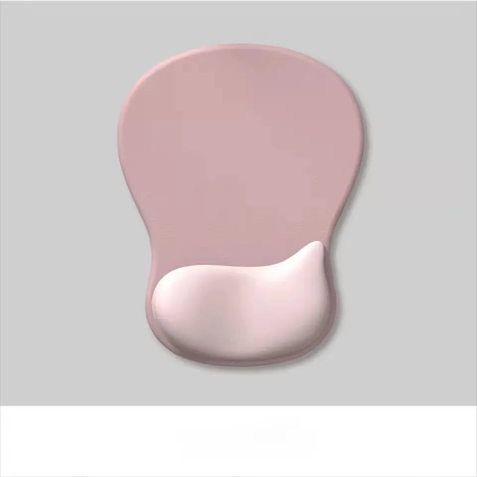 Ergonomic Mouse Pad with Gel Wrist Rest - Non-Slip PU Base, Pain Relief Support